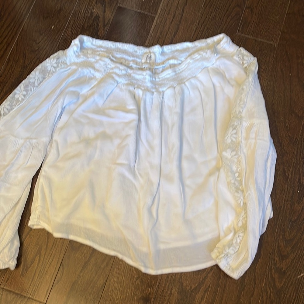 Hollister Off the Shoulder White Top